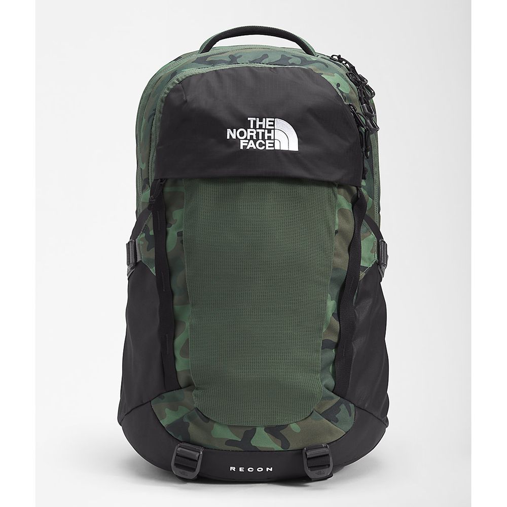 The North Face Backpacks Mens Australia - The North Face Recon Green / Camo Print / Black (IKJ-31098